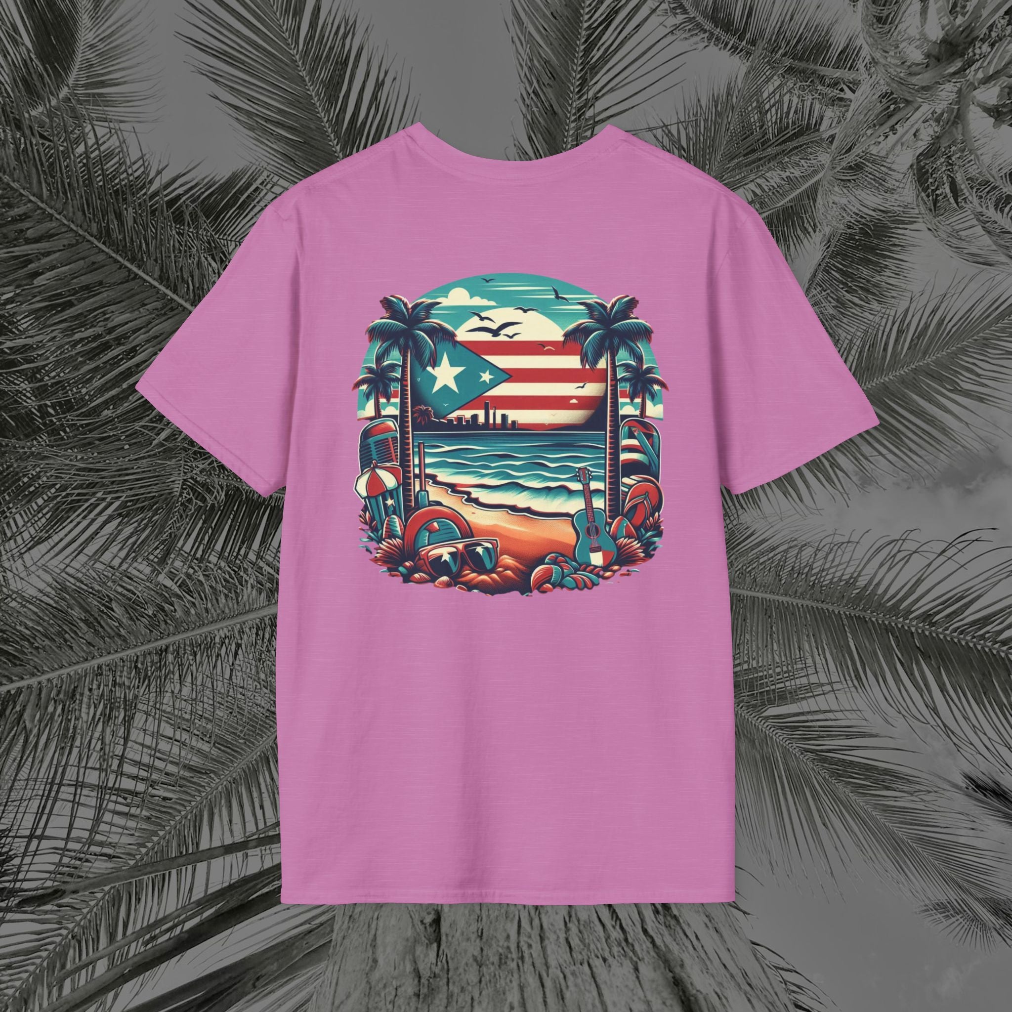 A Slice of Paradise - PR COLLECTION - (UNISEX) Soft style T-Shirt - Aliento De Vida
