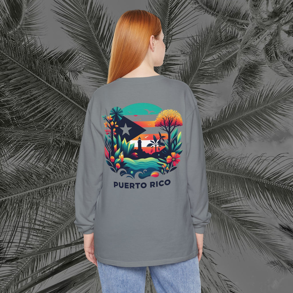Isla Vibrante - (UNISEX) Long Sleeve T-Shirt - Aliento De Vida