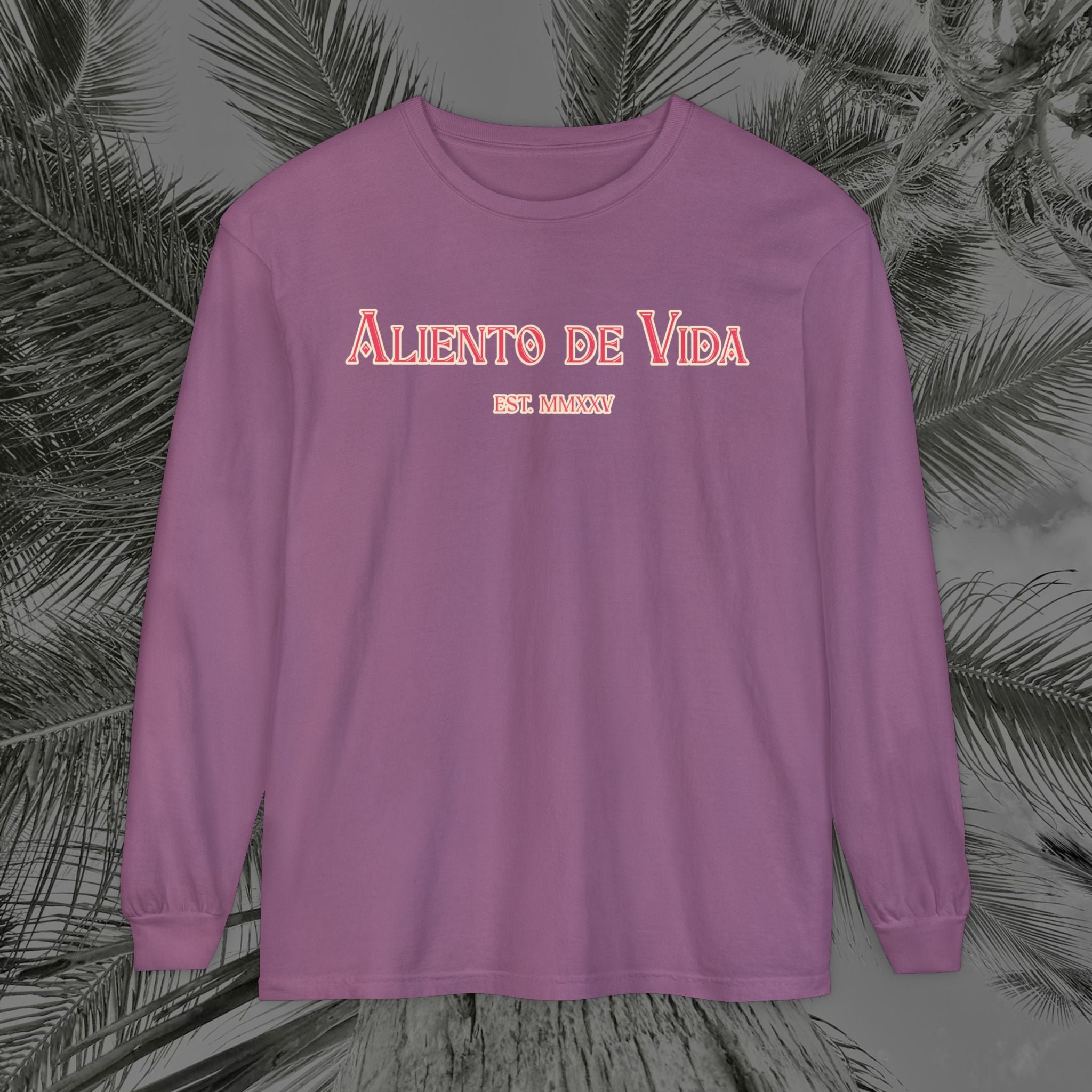 Breath Of Paradise - (UNISEX) Long Sleeve Shirt - Back Design - Aliento De Vida