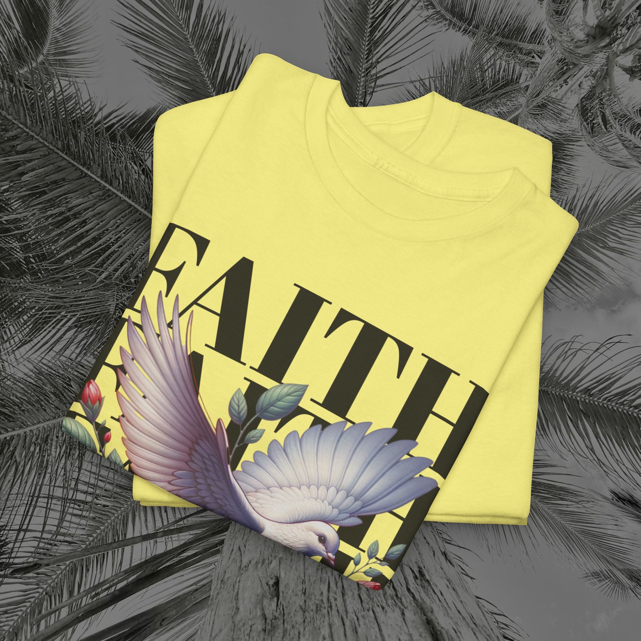 Wings of Grace - (UNISEX) Heavy Cotton Tee - Aliento De Vida