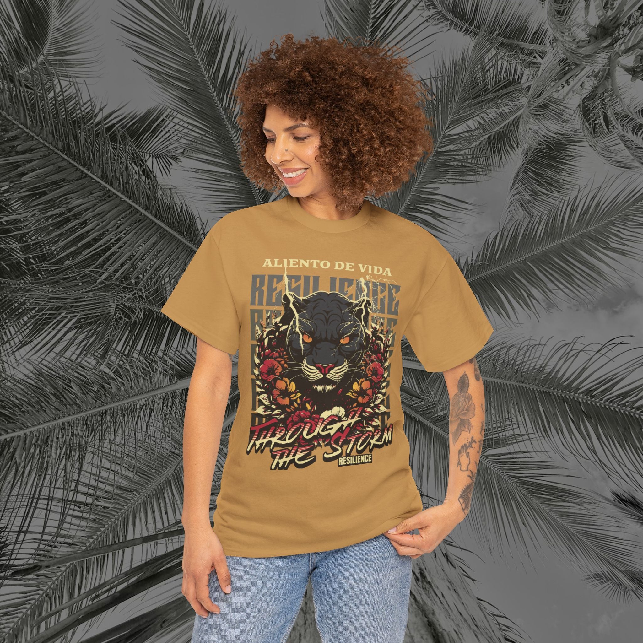 Rise of the Panther - (UNISEX) Heavy Cotton Tee - Aliento De Vida