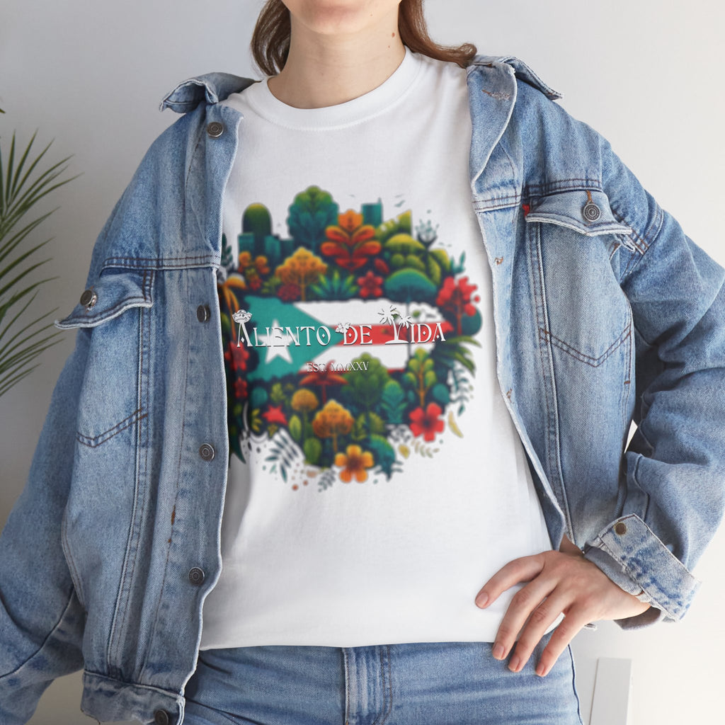 Beauty of Nature - PR COLLECTION - (UNISEX) Heavy Cotton Tee - Aliento De Vida