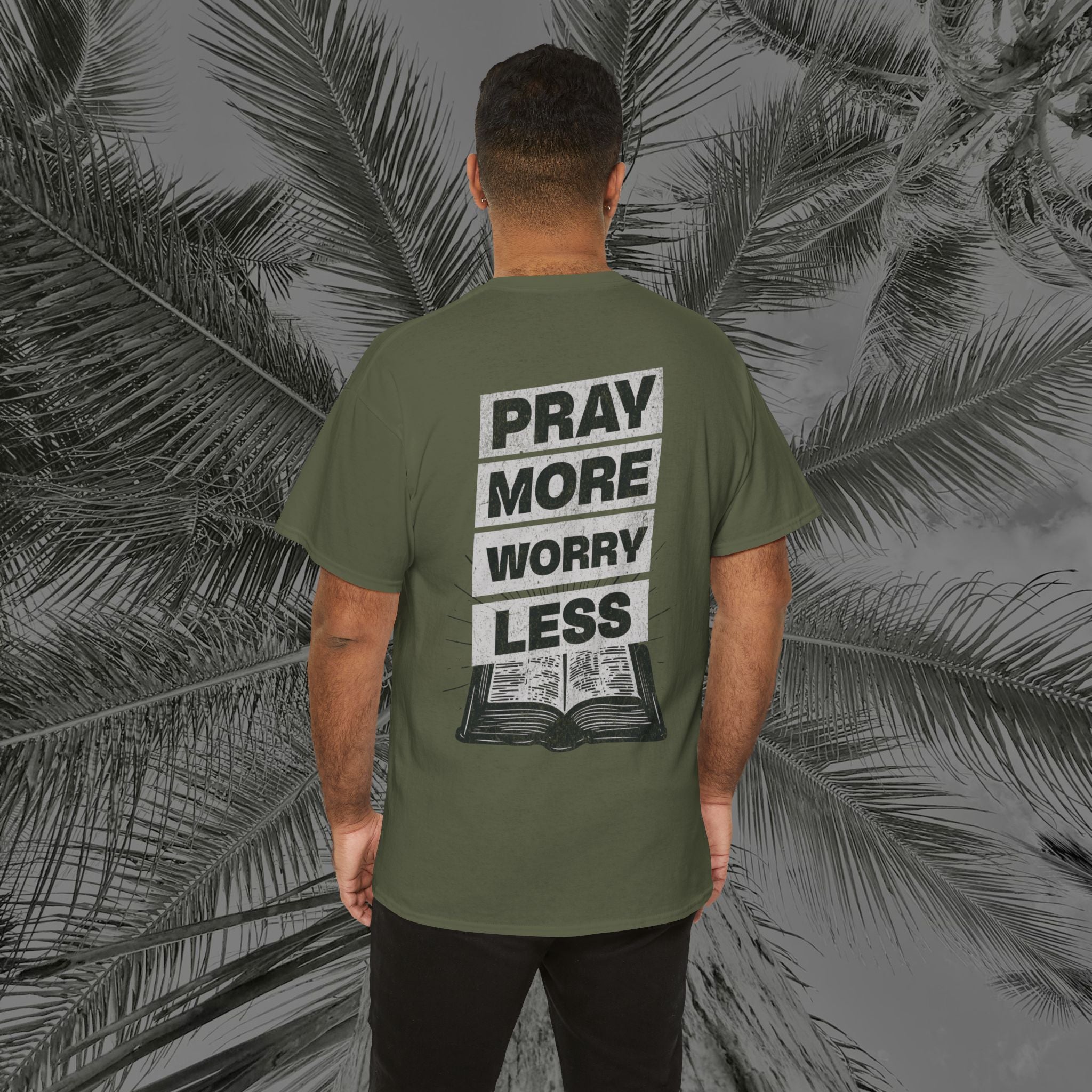 Peace Through Prayer - (UNISEX) Heavy Cotton Tee - Aliento De Vida