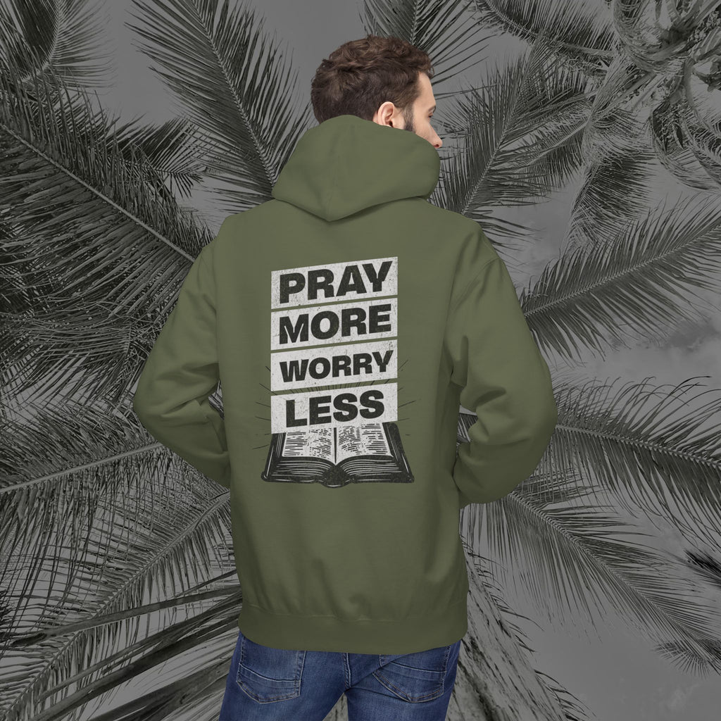 Peace Through Prayer - (UNISEX) Midweight Fleece Hoodie - Aliento De Vida