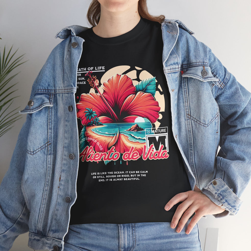 Breath Of Paradise - (UNISEX) Heavy Cotton T-Shirt - Aliento De Vida