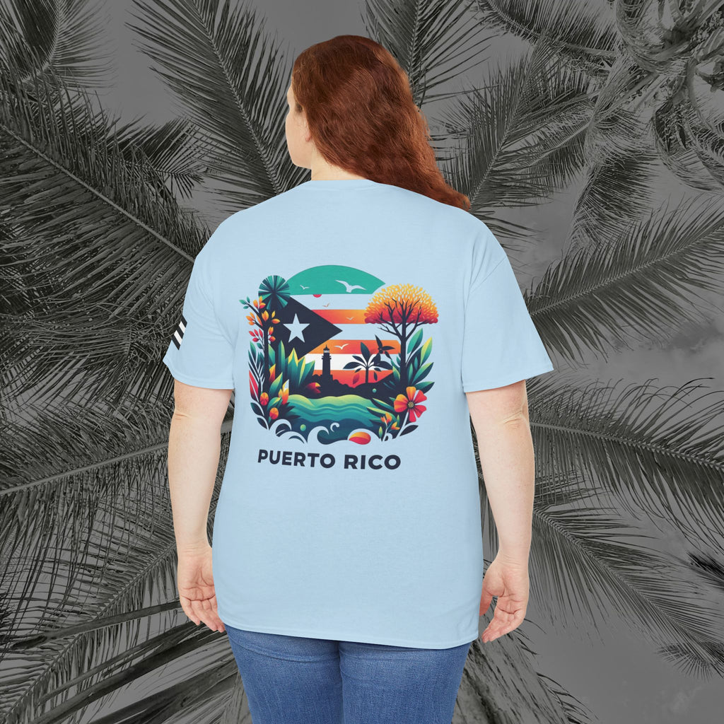 Isla Vibrante - PR COLLECTION - (UNISEX) Heavy Cotton Tee - Aliento De Vida