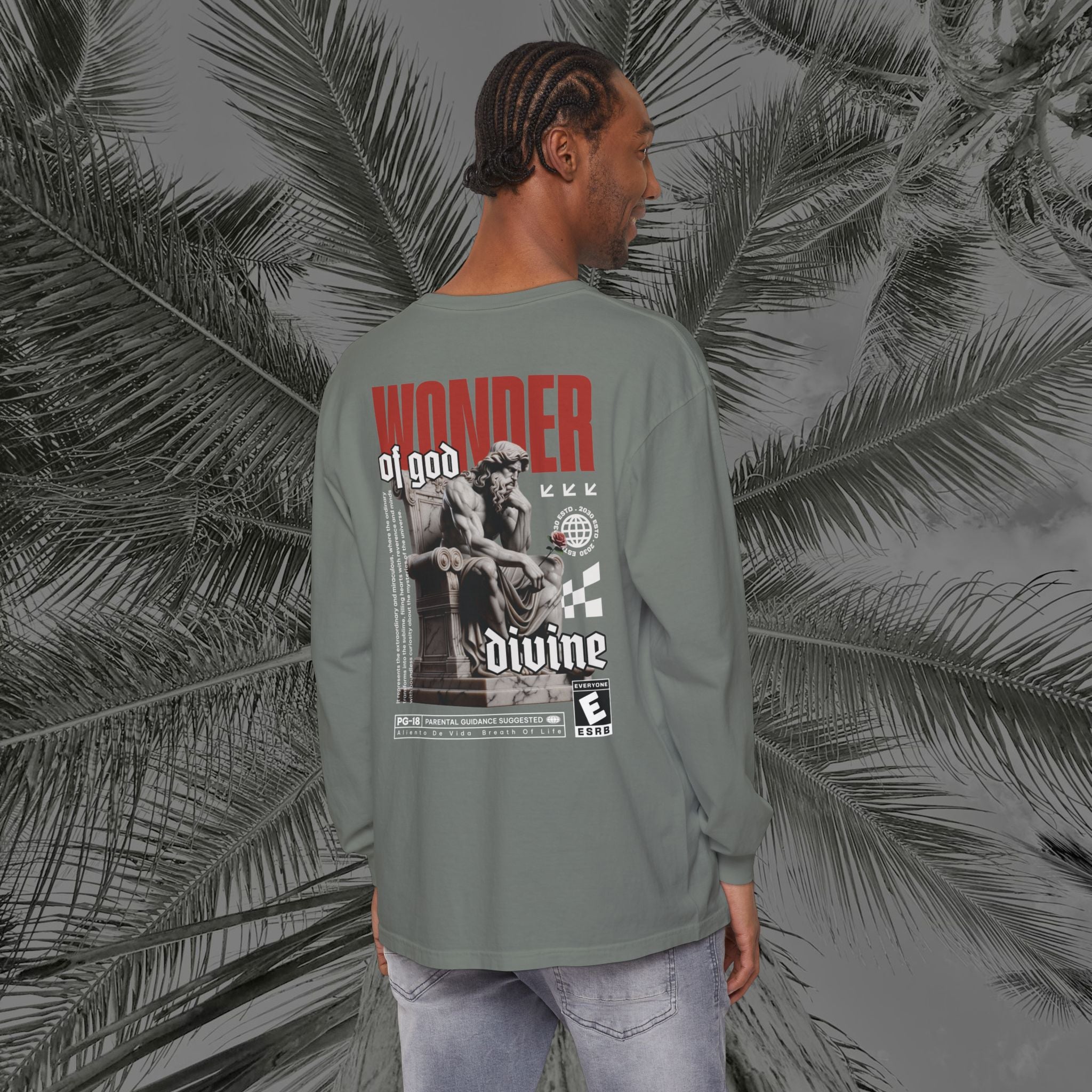 Throne of the Divine - (UNISEX) Long Sleeve Shirt - Aliento De Vida