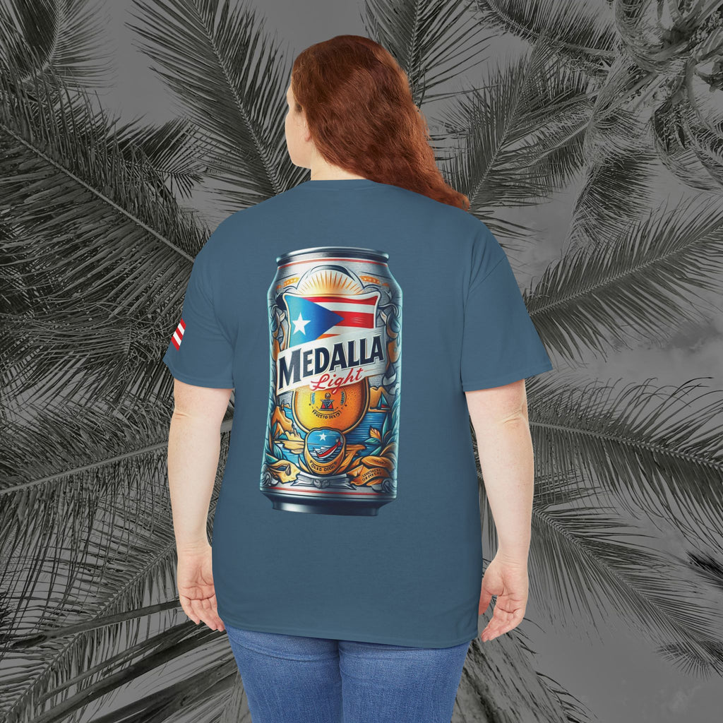 Crack Open A Unique Medalla - PR COLLECTION - (UNISEX) Heavy Cotton Tee - Aliento De Vida