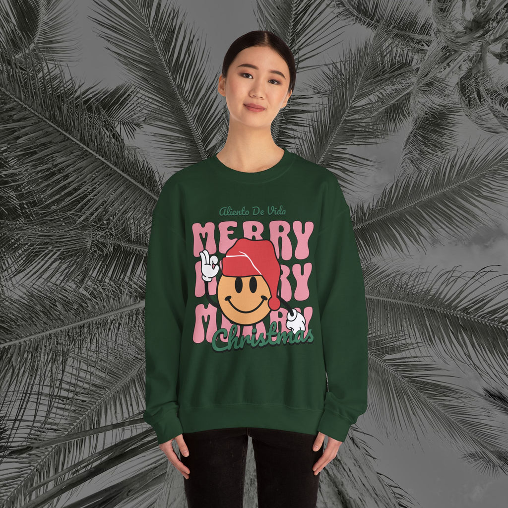 Happy Holidays - Cozy Crewneck Sweatshirt - Aliento De Vida