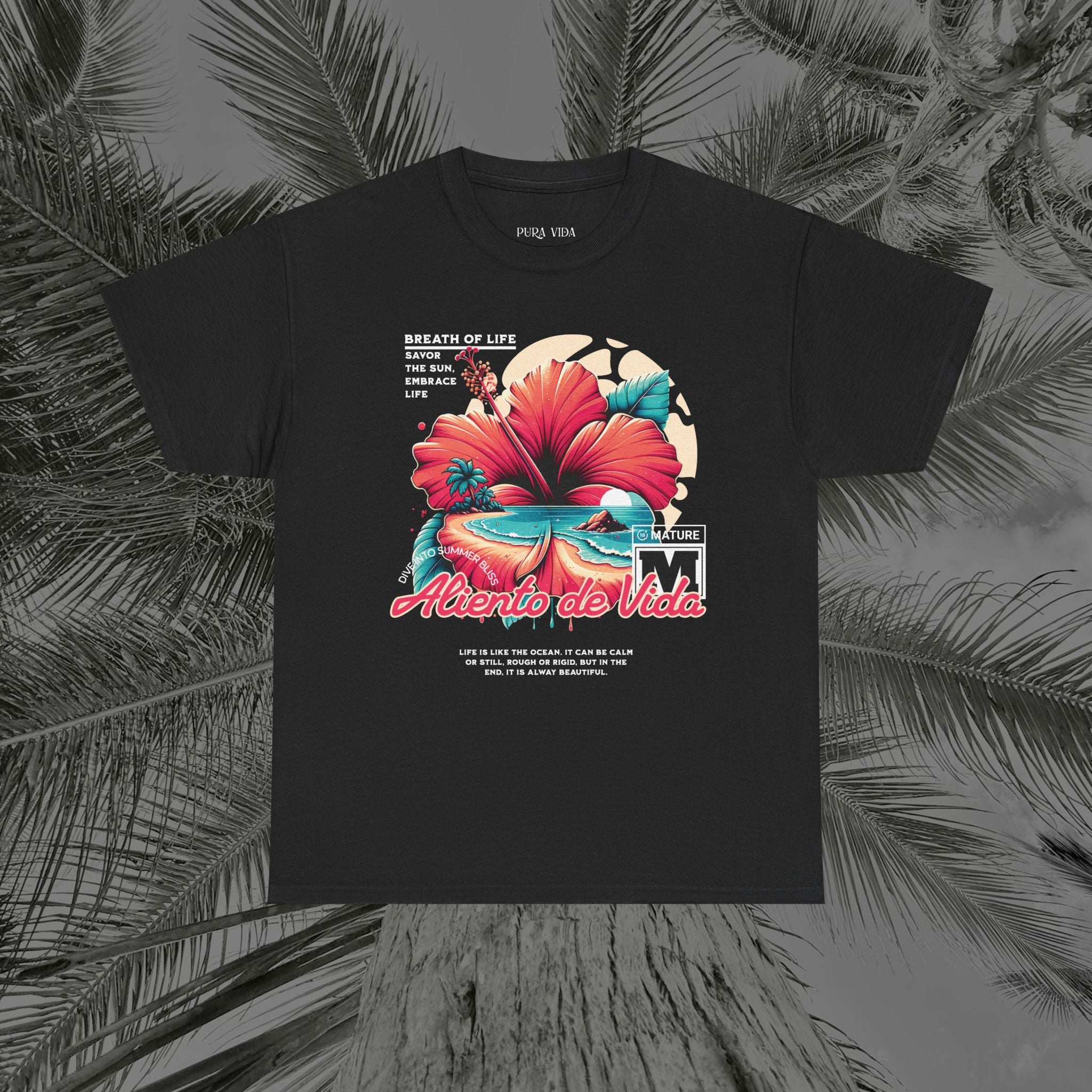 Breath Of Paradise - (UNISEX) Heavy Cotton T-Shirt - Aliento De Vida