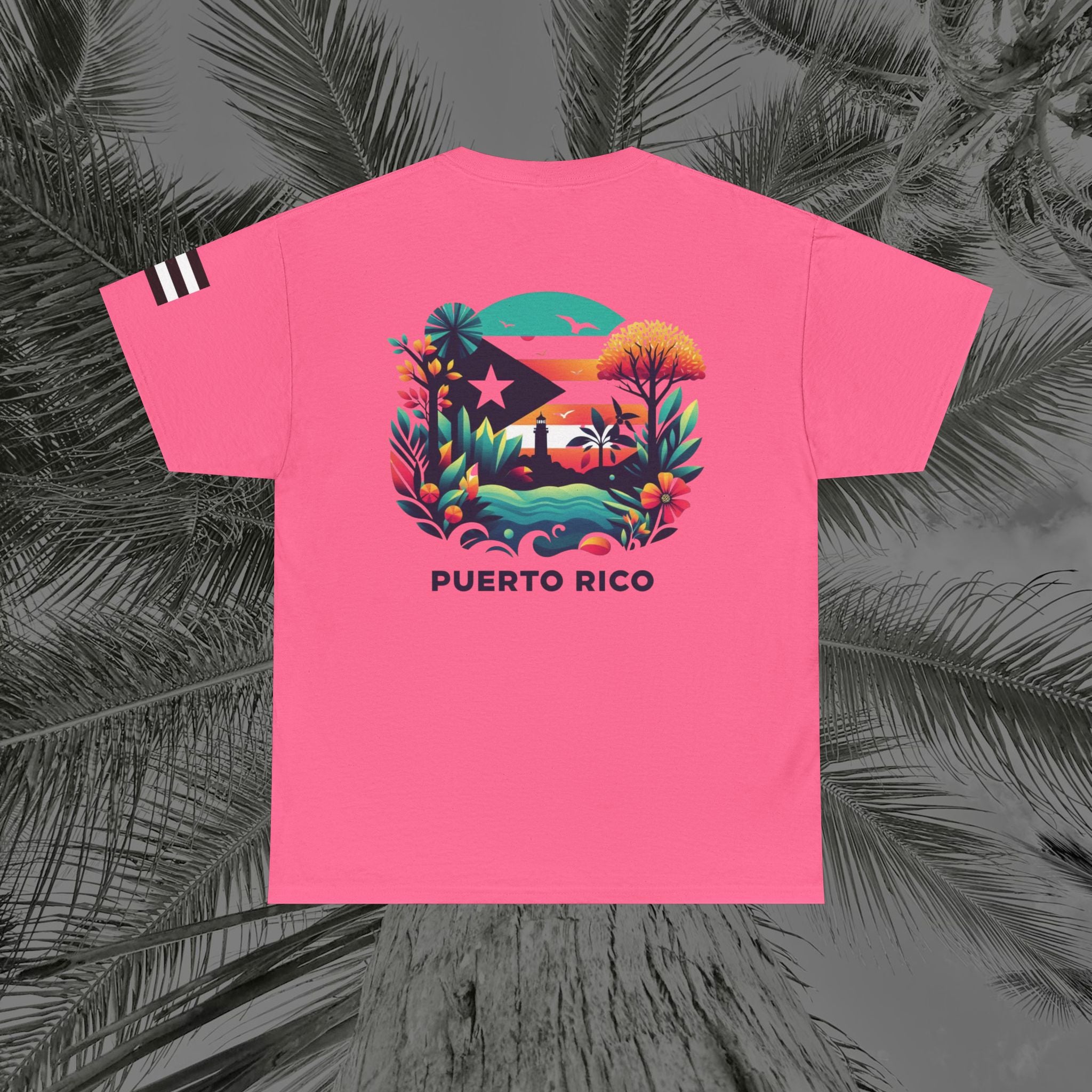 Isla Vibrante - PR COLLECTION - (UNISEX) Heavy Cotton Tee - Aliento De Vida