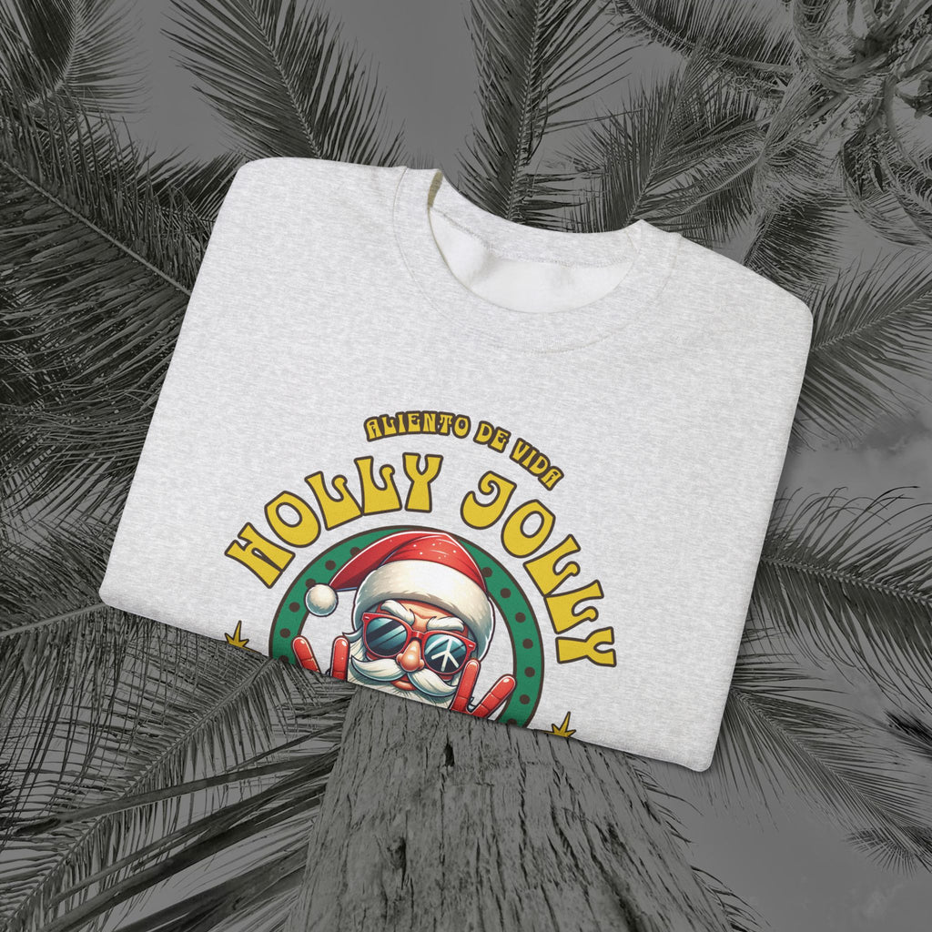 Peace Out, North Pole Edition - (UNSEX) Cozy Crewneck Sweatshirt – Aliento De Vida