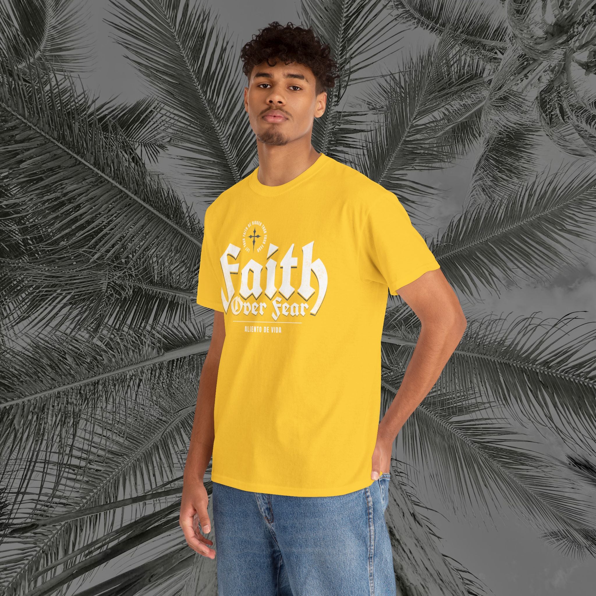 Faith Over Fear - (UNISEX) Heavy Cotton Tee - Aliento De Vida