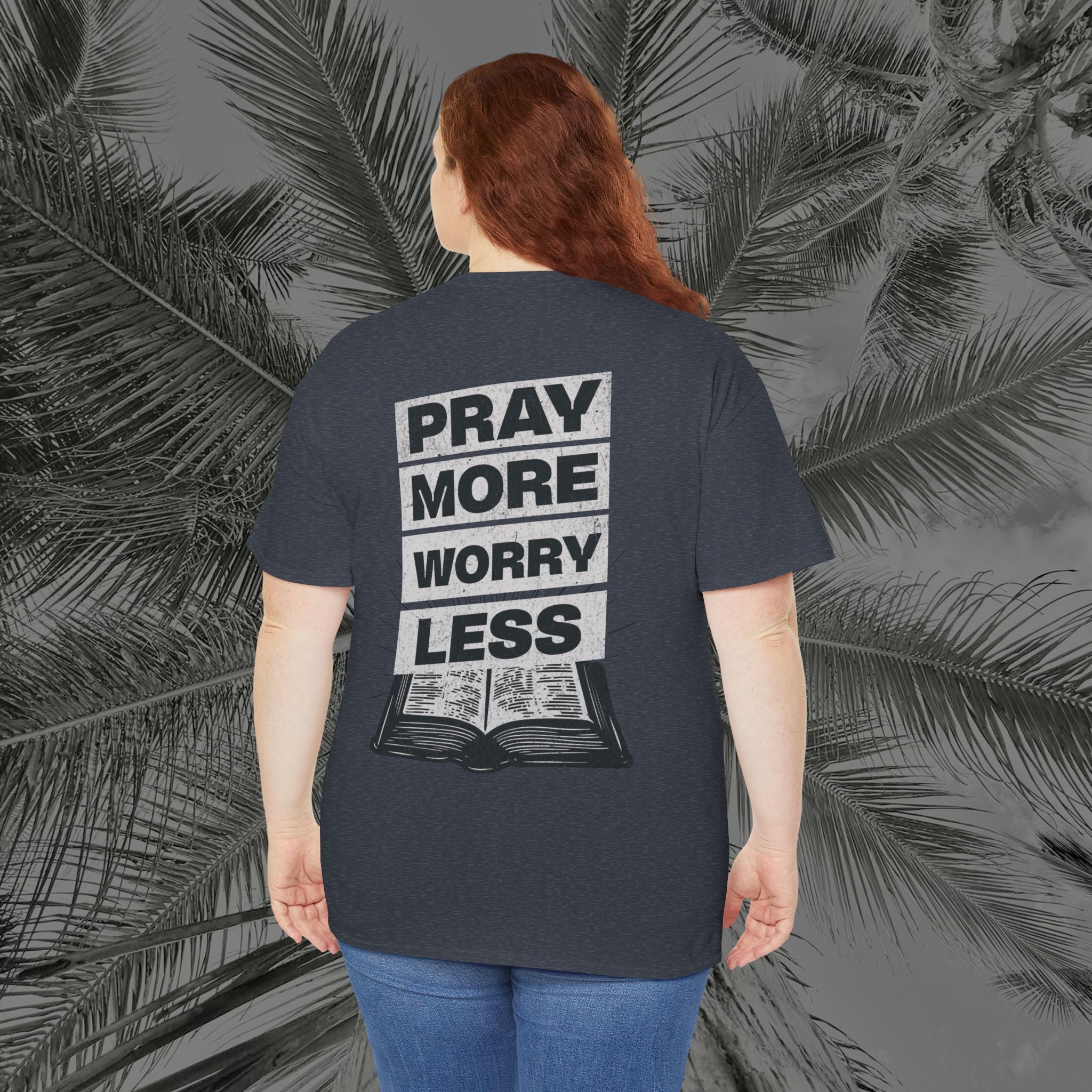 Peace Through Prayer - (UNISEX) Heavy Cotton Tee - Aliento De Vida