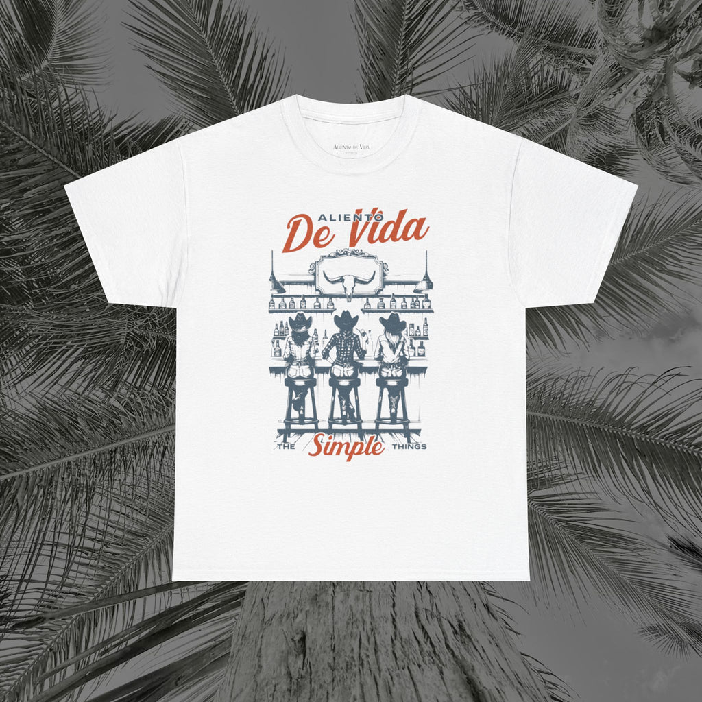 Let's Have A Drink - (UNISEX) Heavy Cotton T-Shirt - Aliento De Vida
