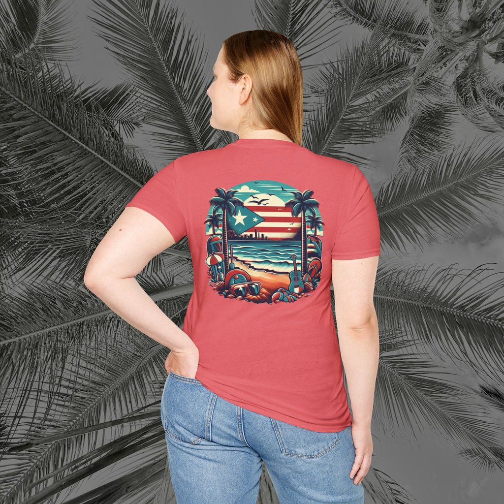 A Slice of Paradise - PR COLLECTION - (UNISEX) Soft style T-Shirt - Aliento De Vida