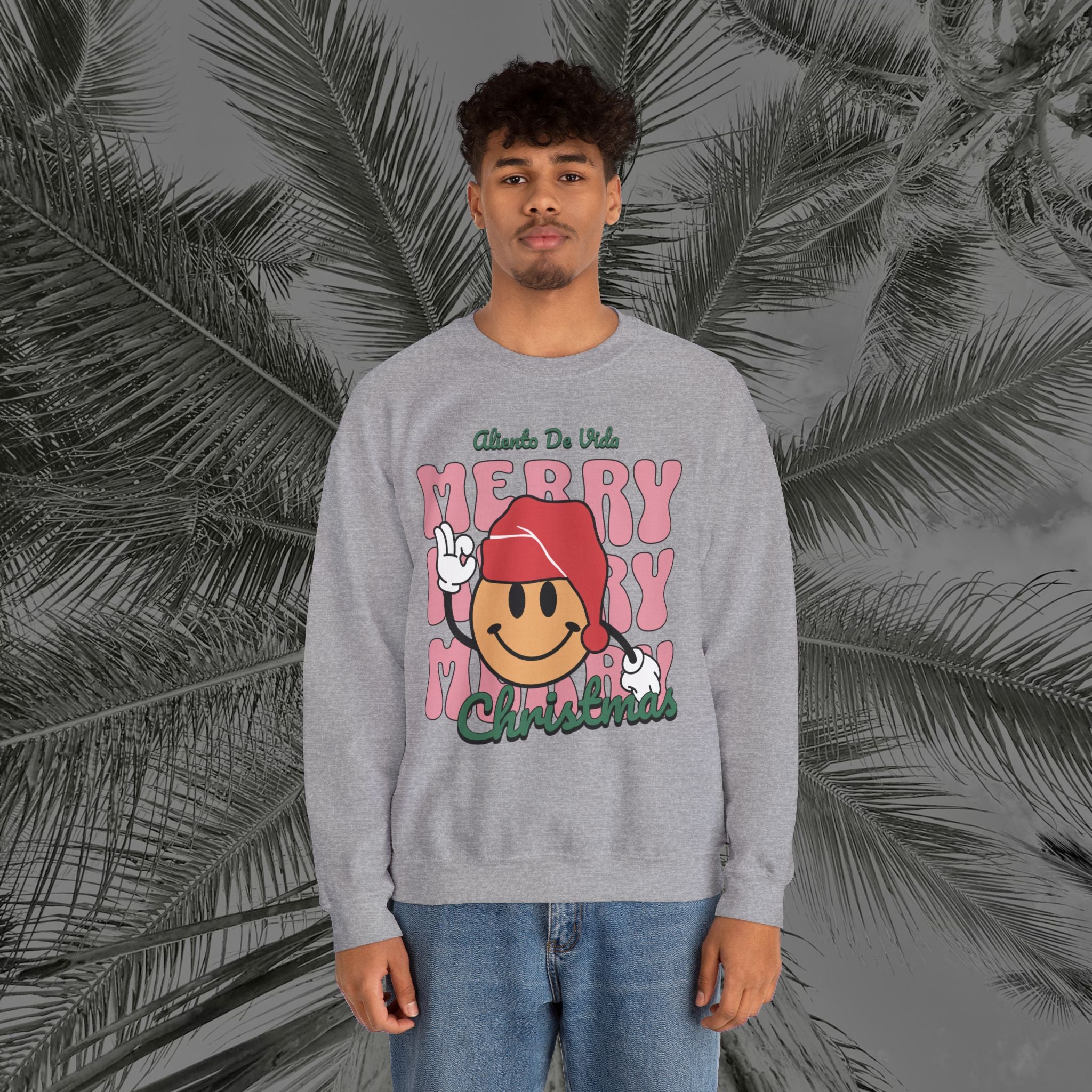 Happy Holidays - Cozy Crewneck Sweatshirt - Aliento De Vida