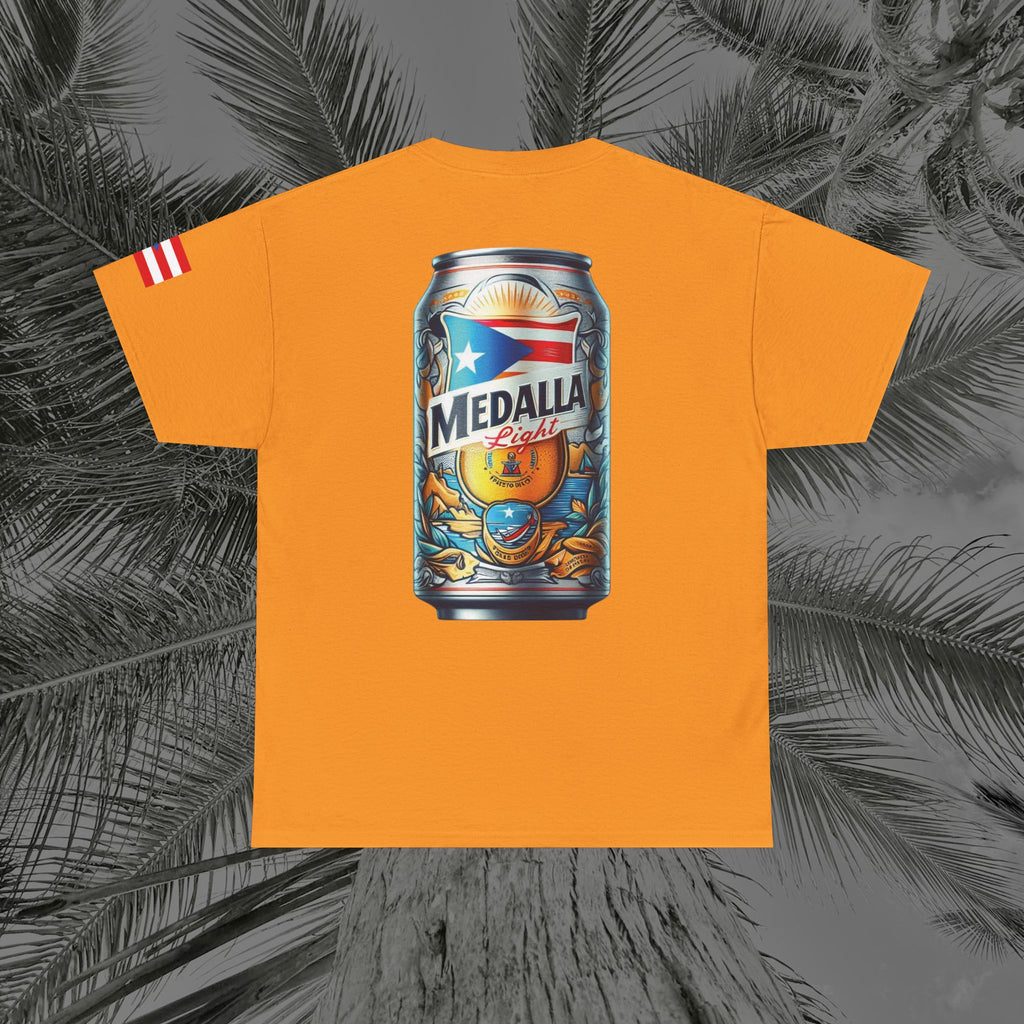 Crack Open A Unique Medalla - PR COLLECTION - (UNISEX) Heavy Cotton Tee - Aliento De Vida