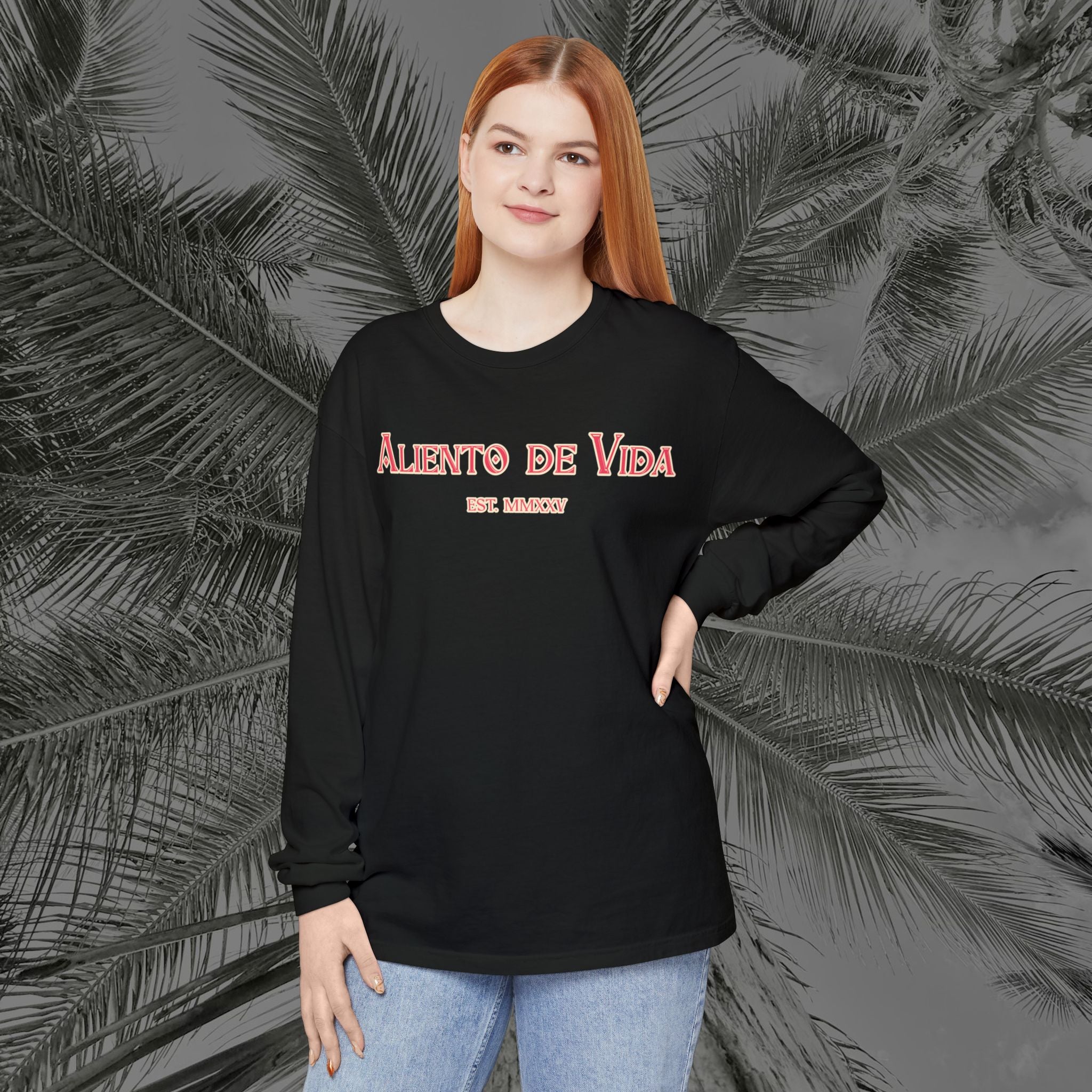Breath Of Paradise - (UNISEX) Long Sleeve Shirt - Back Design - Aliento De Vida