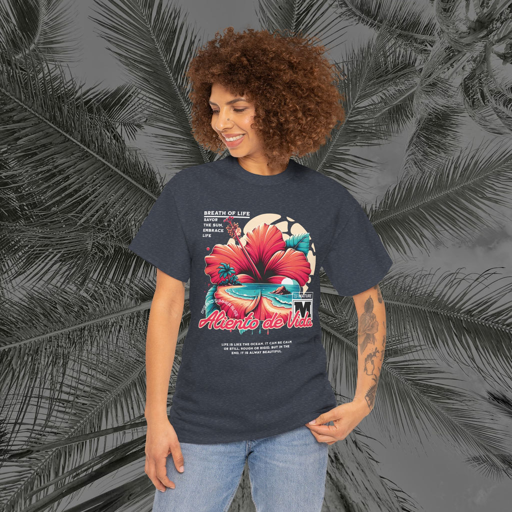 Breath Of Paradise - (UNISEX) Heavy Cotton T-Shirt - Aliento De Vida