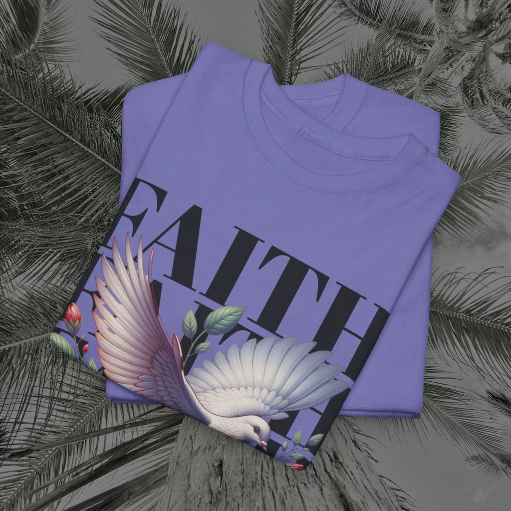 Wings of Grace - (UNISEX) Heavy Cotton Tee - Aliento De Vida