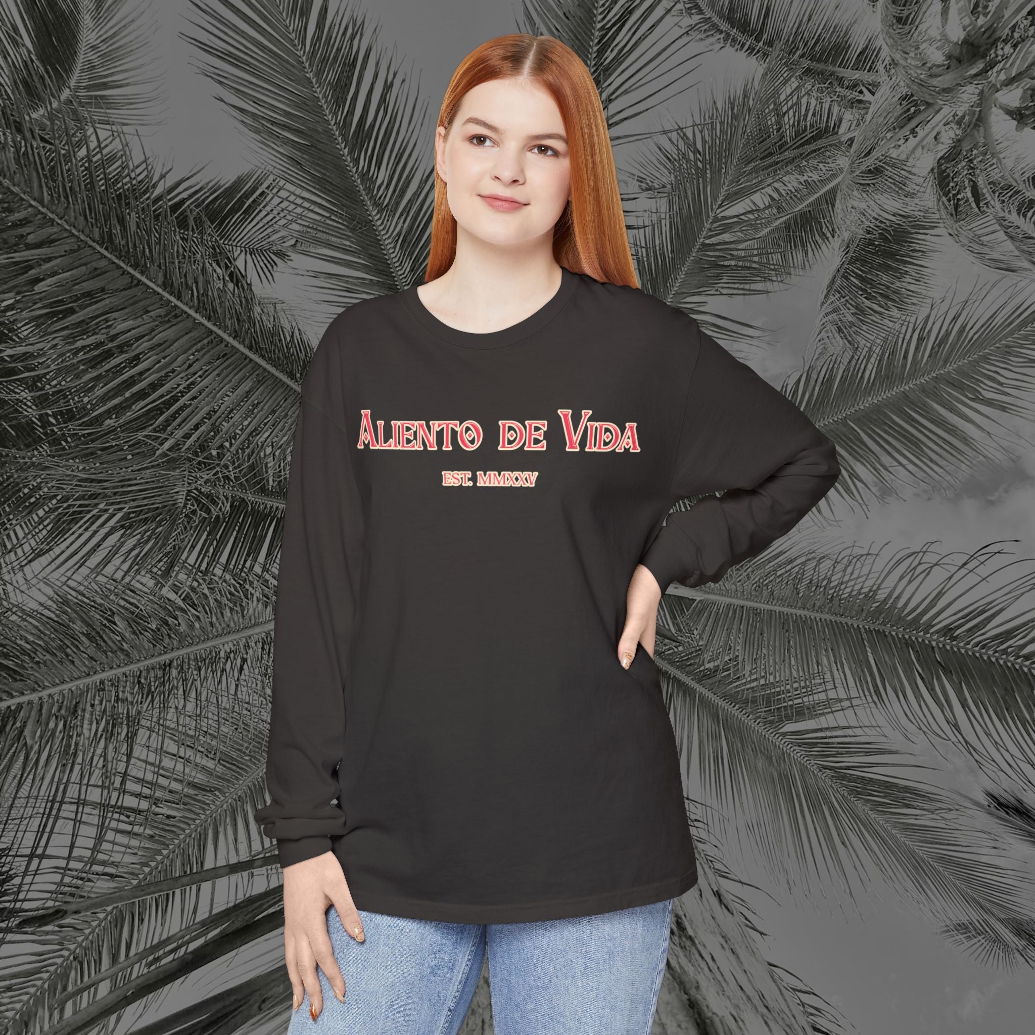 Breath Of Paradise - (UNISEX) Long Sleeve Shirt - Back Design - Aliento De Vida