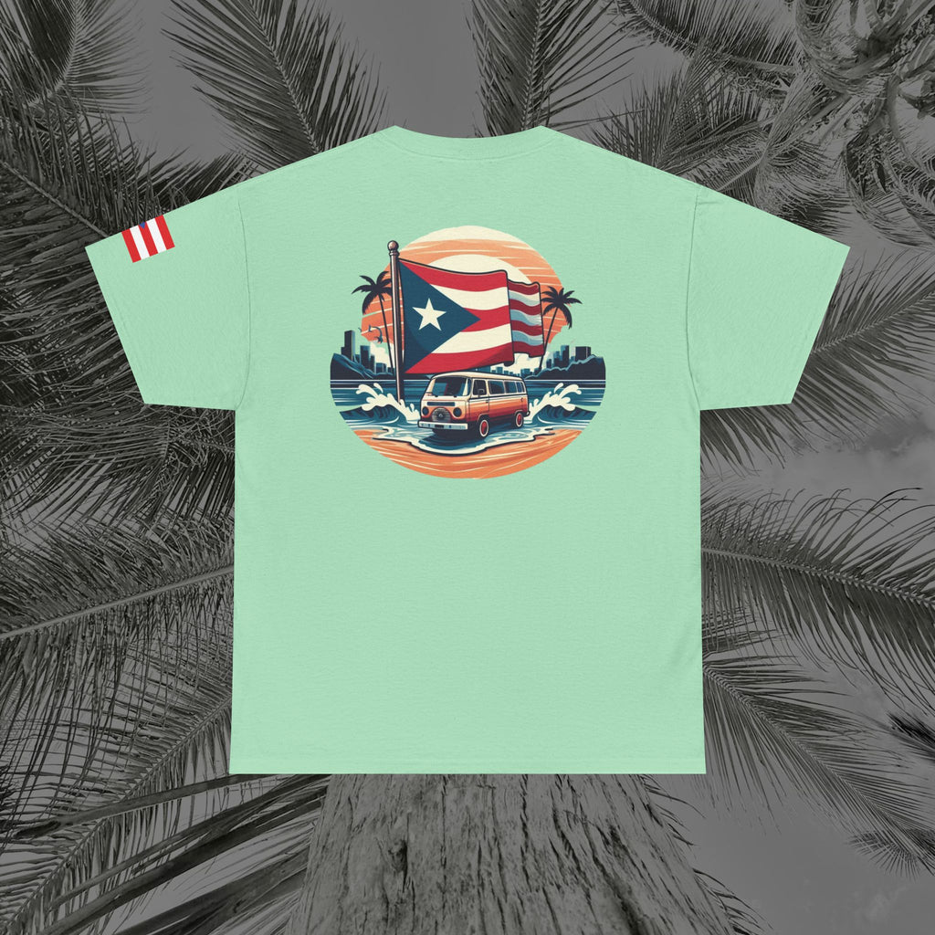 Island Cruiser - PR COLLECTION - (UNISEX) Heavy Cotton Tee - Aliento De Vida