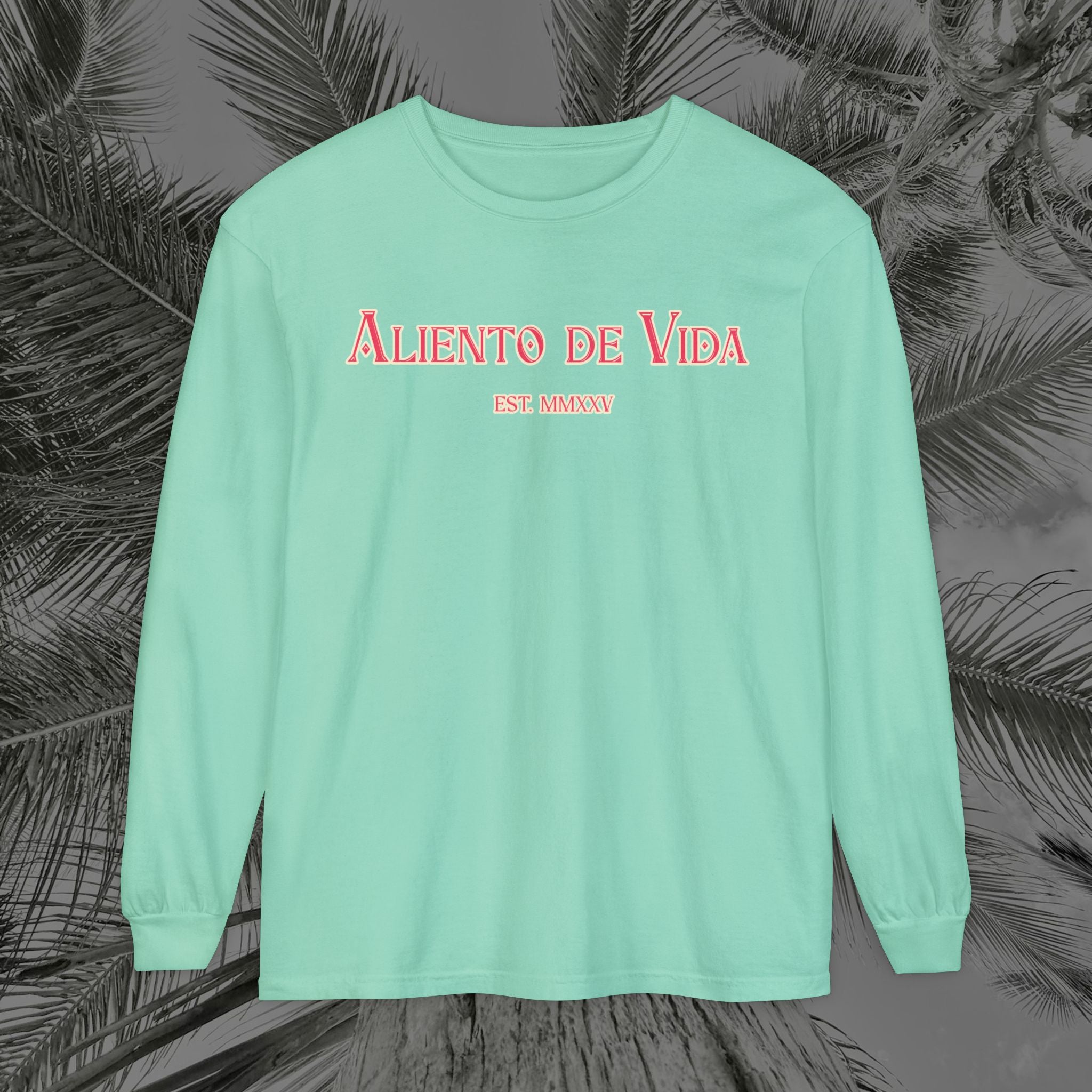 Breath Of Paradise - (UNISEX) Long Sleeve Shirt - Back Design - Aliento De Vida