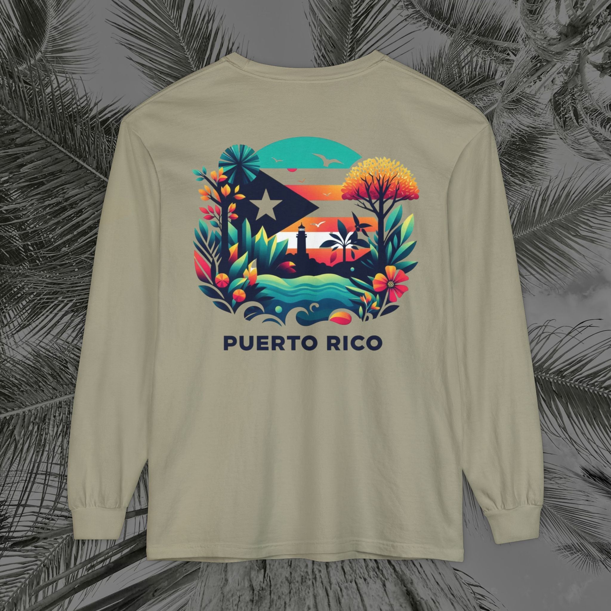 Isla Vibrante - (UNISEX) Long Sleeve T-Shirt - Aliento De Vida