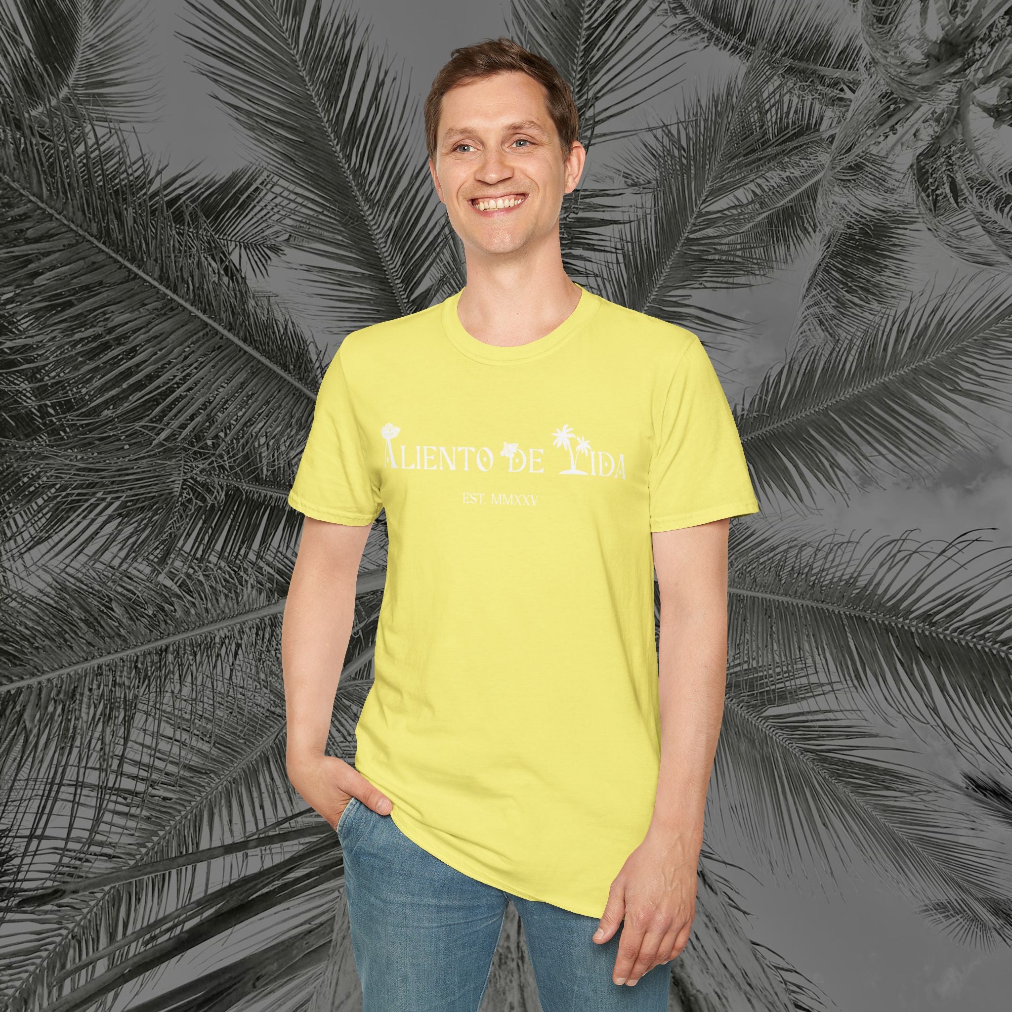 A Slice of Paradise - PR COLLECTION - (UNISEX) Soft style T-Shirt - Aliento De Vida