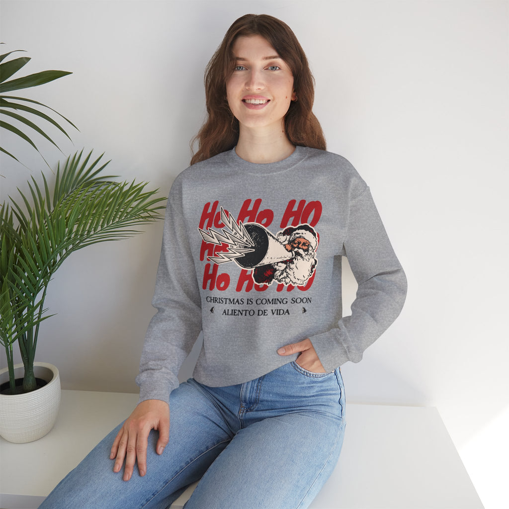 Ho Ho Ho’ Holiday Season - (UNISEX) Cozy Crewneck Sweatshirt - Aliento De Vida