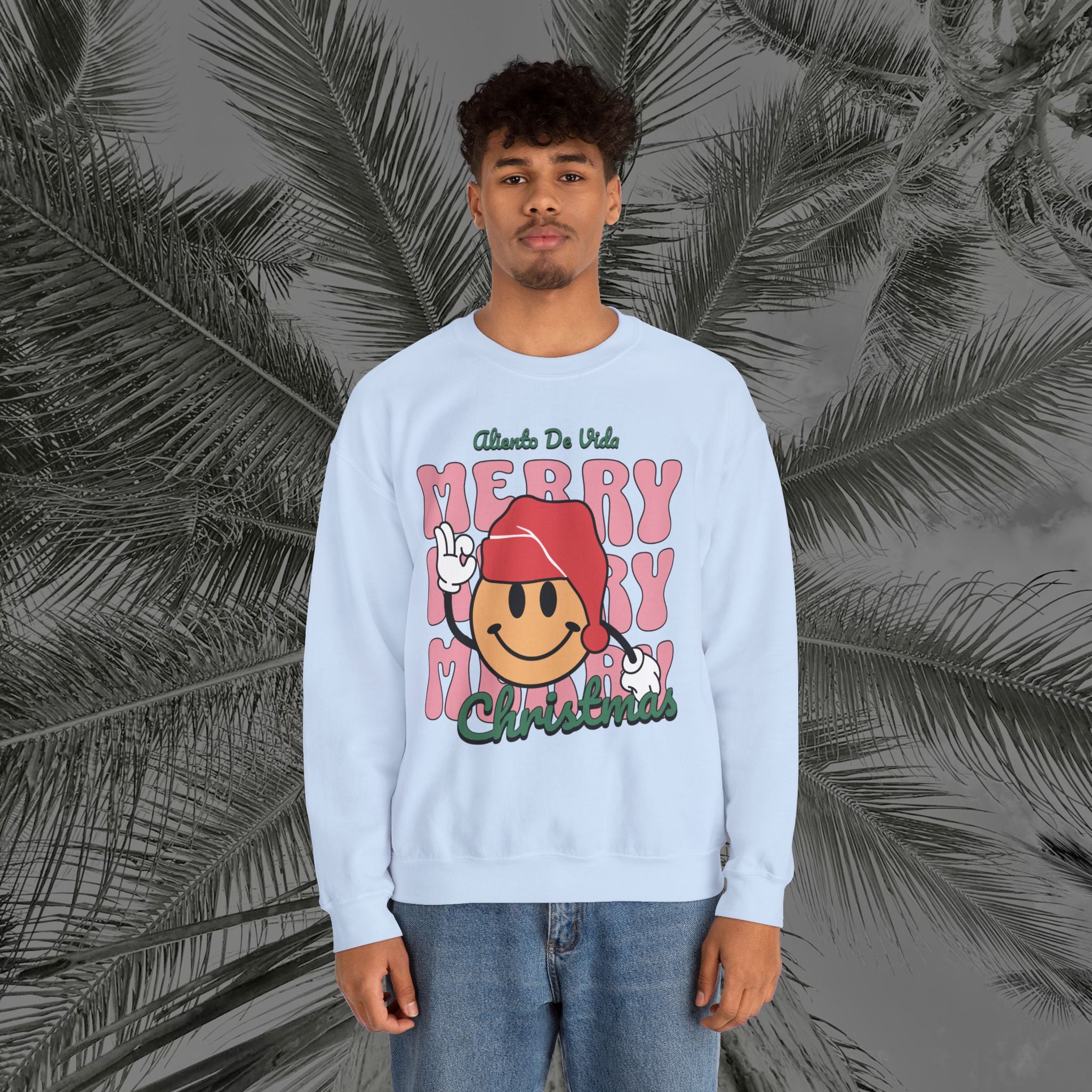 Happy Holidays - Cozy Crewneck Sweatshirt - Aliento De Vida