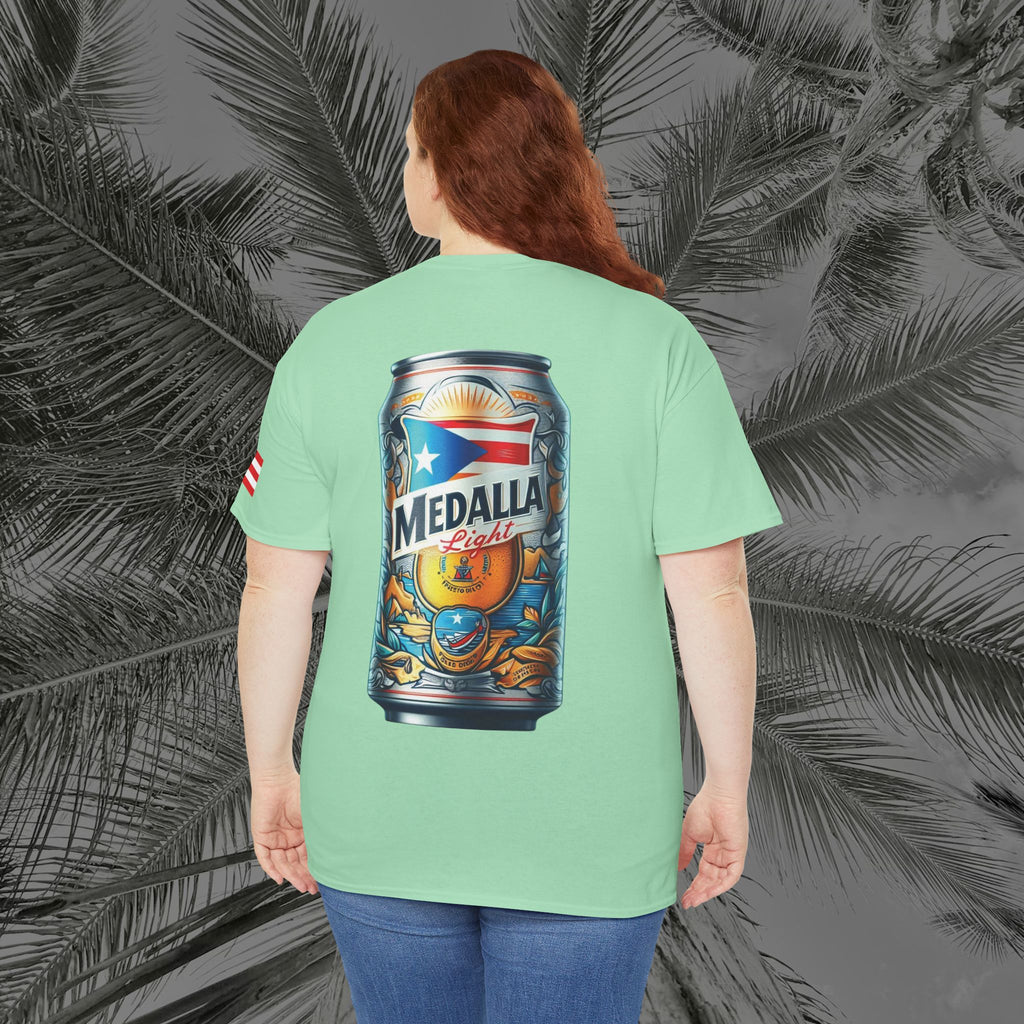 Crack Open A Unique Medalla - PR COLLECTION - (UNISEX) Heavy Cotton Tee - Aliento De Vida